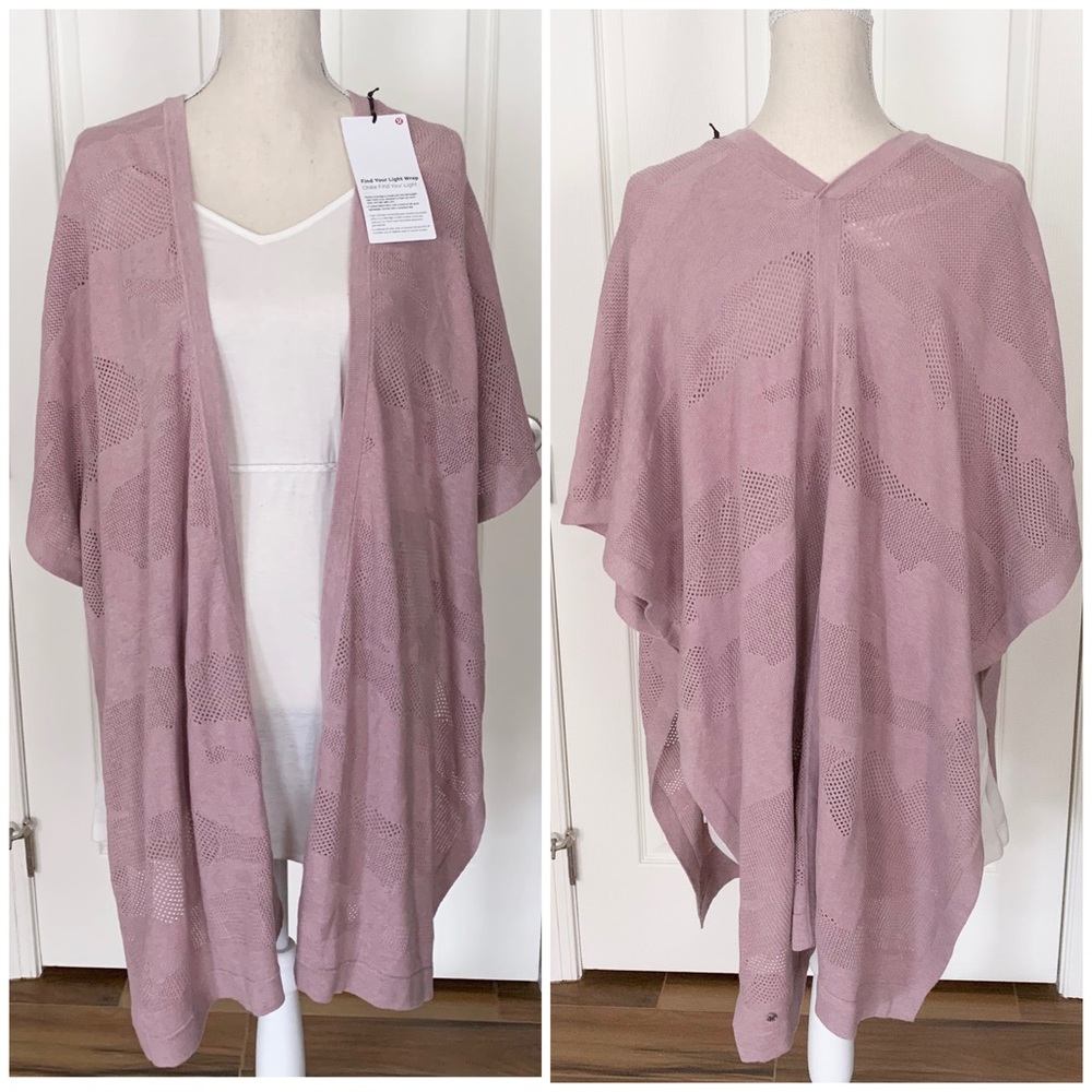 Lululemon find your light wrap heathered mauve